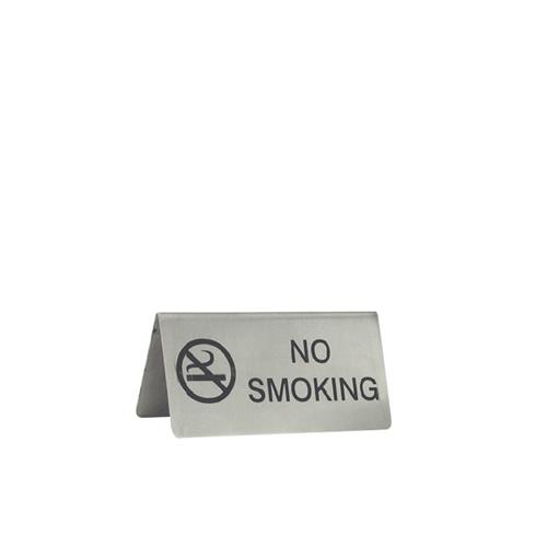 Stainless Steel No Smoking A Frame Sign Black/ Silver 100mm 