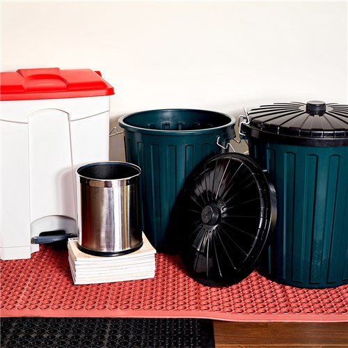 Garbage Bin with Dome Lid Dark Green 55L Kleaning Essentials