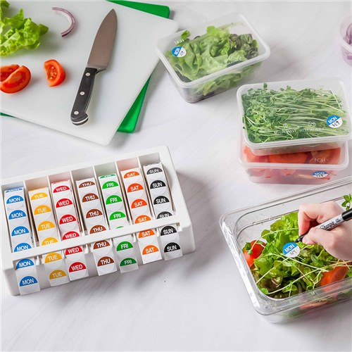 Saturday Round Label 24Mm 1000/Roll Removable Fildes Food Safety