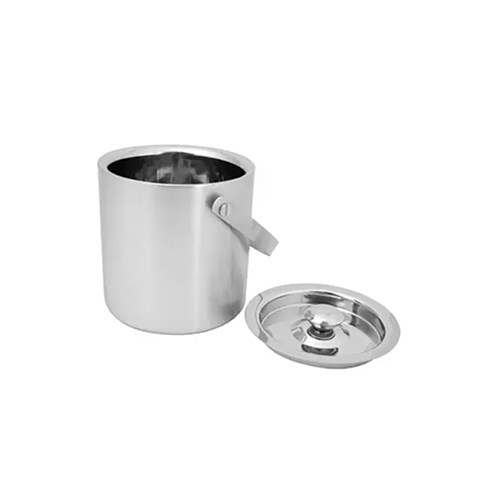 Insulated Ice Bucket Satin Stainless Steel 1L