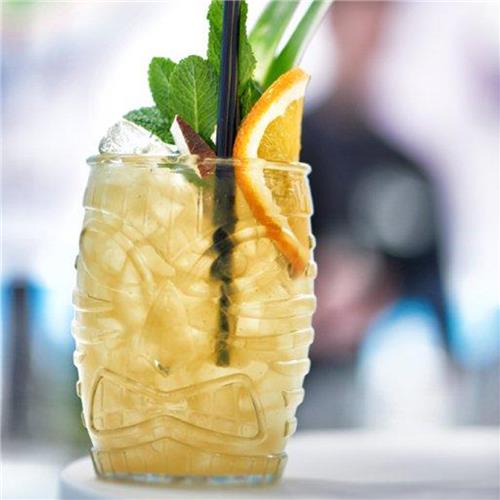 Tiki God Double Old Fashioned Glass 473ml Libbey