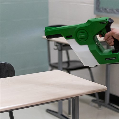 Rapid Disinfectant Cleaning in progress