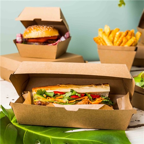 Snack Box Large Kraft 76mm