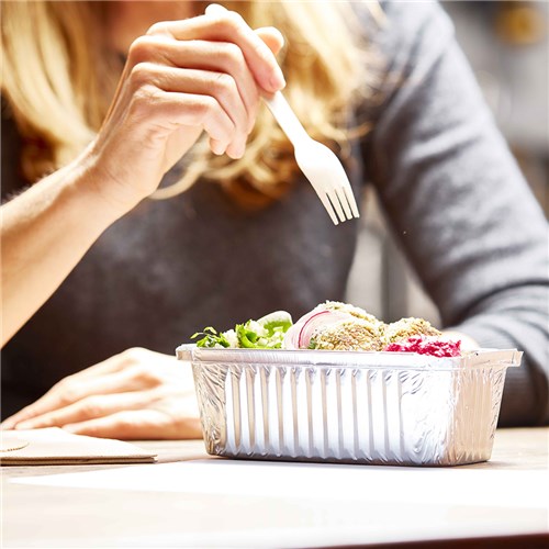 Rectangle Foil Takeaway Tray 195x143x48mm