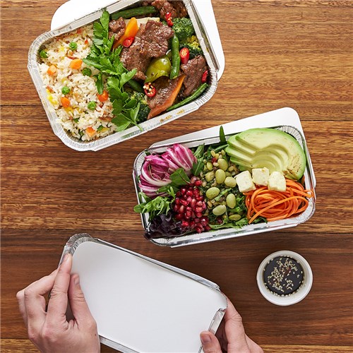 Rectangle Foil Takeaway Tray 195x143x48mm