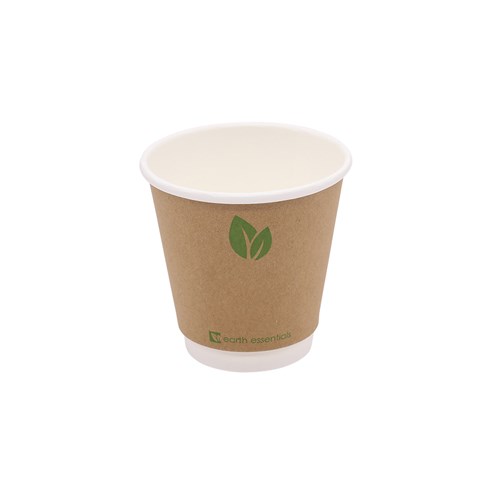 Double Wall Coffee Cup Kraft 8oz