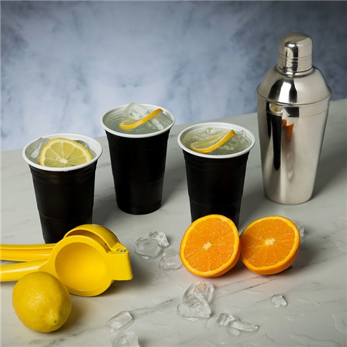 Plastic Stadium Cup Black 425ml Certified Big Cup Company