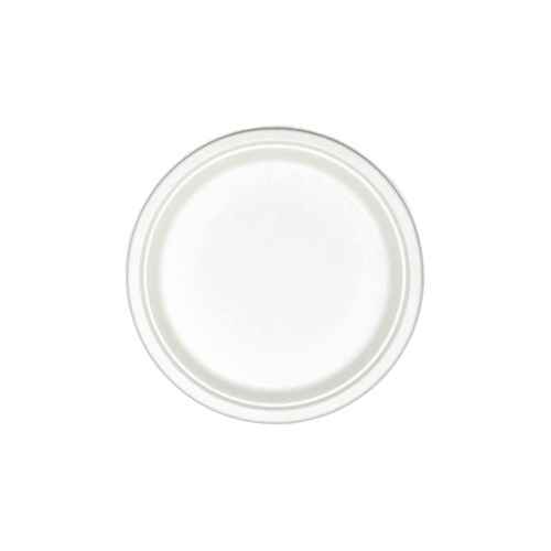 Sugarcane Round Plate White 260mm Earth Essentials