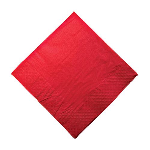3447703 - Paper Dinner Napkin Red 1/4 Fold 400x400mm
