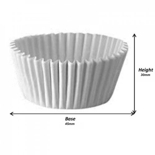 Muffin Case White 45x30mm