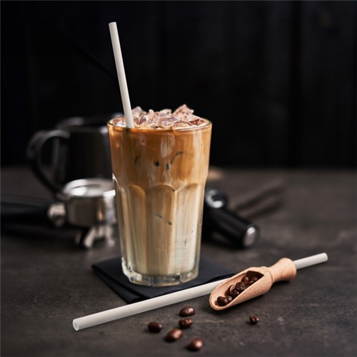 PAPER STRAW JUMBO WHITE 5PLY