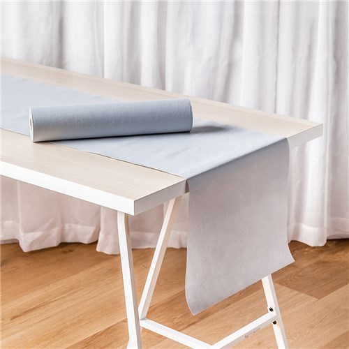 Lisah Paper Table Runner/ Placemat Grey 400mmx24m Pro.mundi