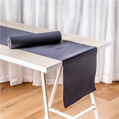 Lisah Paper Table Runner/ Placemat Black 400mmx24m Pro.mundi
