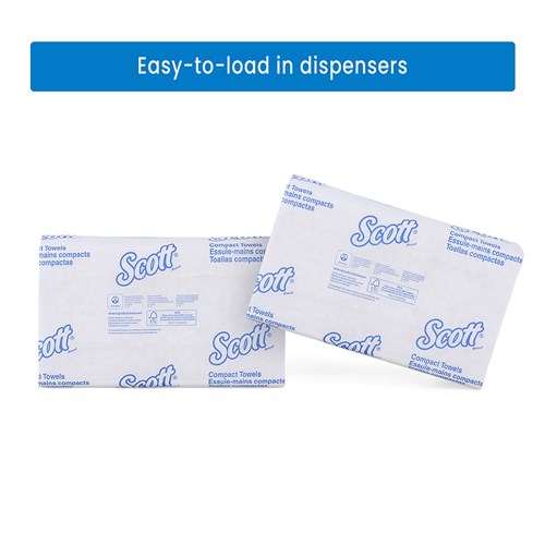 Compact Paper Hand Towel White 110/Sheets