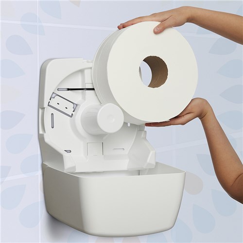 Compact Maxi Toilet Rolls White 2ply 300m