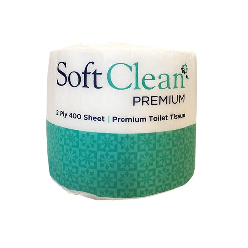 Premium Toilet Roll 2 Ply 400 Sheets Soft Clean