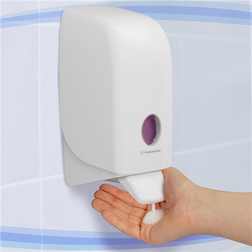 Aquarius Plastic Liquid & Foaming Hand Soap Dispenser White