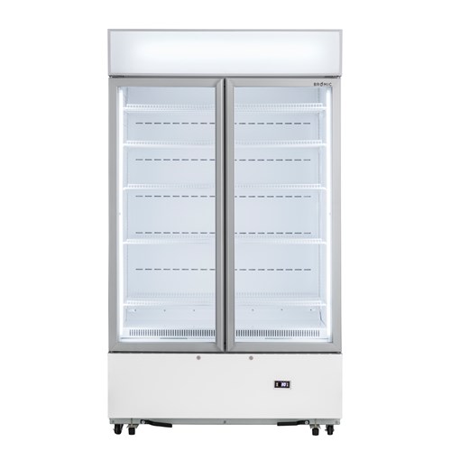 4024060 - Bromic 2 Glass Door Upright Fridge 960L White GM1000LWCAS