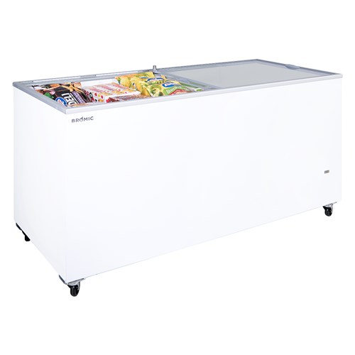 Bromic Chest Glass Top Freezer White 491L CF0500FTFG