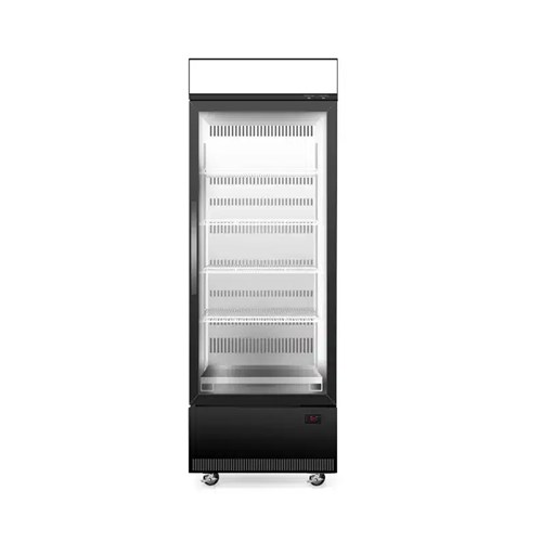 4060707 - Skope Single Glass Door Display Fridge Black 559L BCE600N