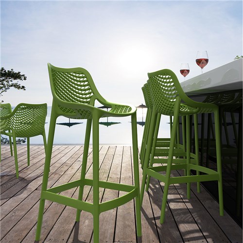 Air Bar Stool 65 Green 650mm Siesta