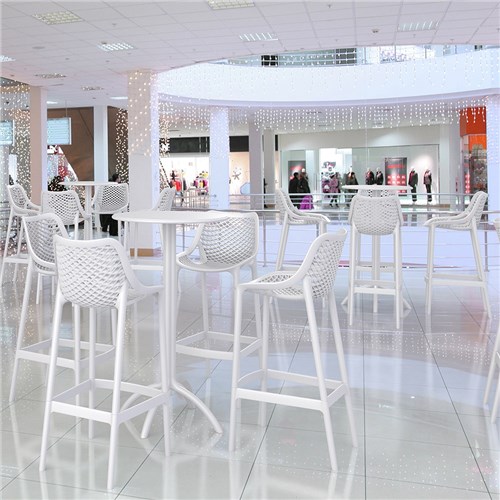 Air Bar Stool 65 White 650mm Siesta