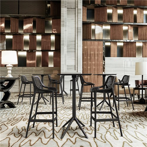 Siesta Sky Folding Bar Table 60 Black 1080mm