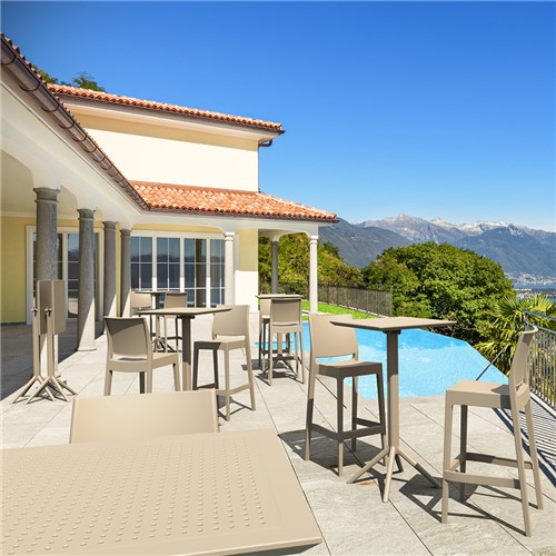 Siesta Sky Folding Bar Table 60 Taupe 1080mm