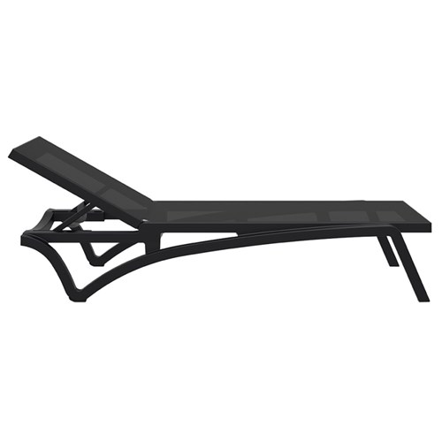 Pacific Sunlounger Black/Black 4242105