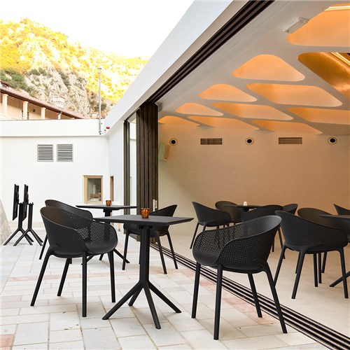 Siesta Sky Folding Table 60 Black 740mm