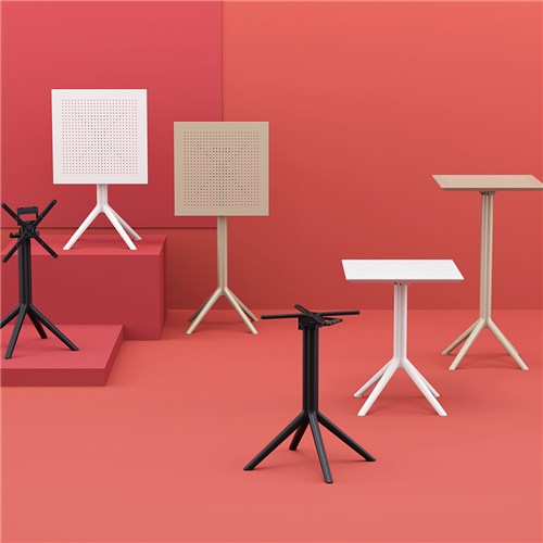 Siesta Sky Folding Table 60 White 740mm