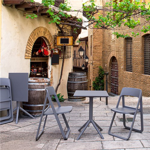 Siesta Sky Folding Table 60 Grey 740mm