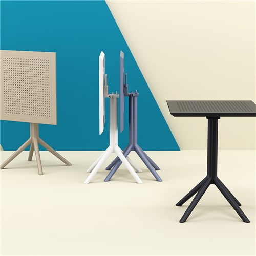 Siesta Sky Folding Table 60 White 740mm