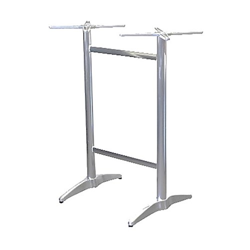 4242284 - ASTORIA BAR TABLE BASE TWIN ALUM SUIT 1200X800MM TOPS