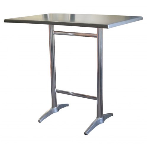 4242284 - ASTORIA BAR TABLE BASE TWIN ALUM SUIT 1200X800MM TOPS