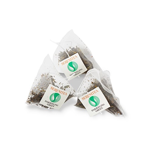 SERENITEA DARJEELING GREEN PYRAMID TEA BAGS