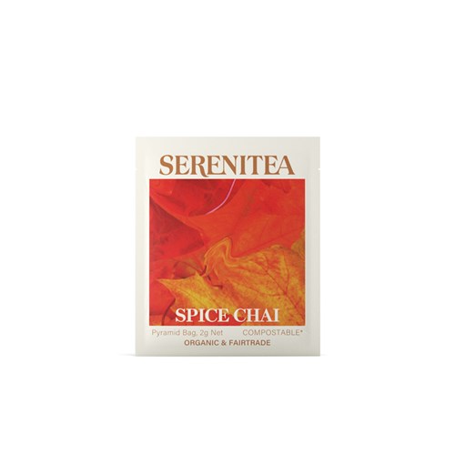 SERENITEA SPICE CHAI ENVELOPE PYRAMID TEA BAGS