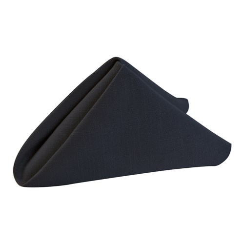 Linen Look Polyester Napkin Charcoal 500x500mm Polesy