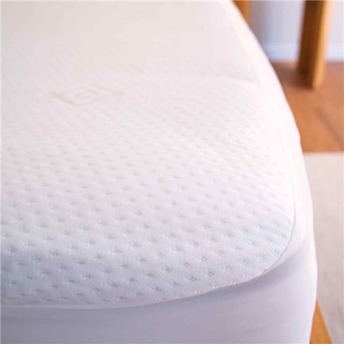 Jacquard Waterproof Mattress Protector White King Single