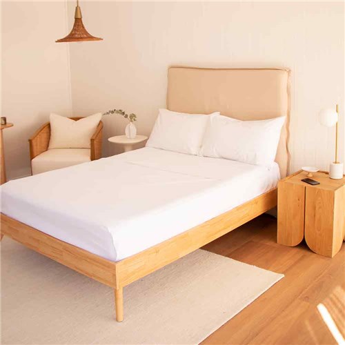 Superior Fitted Sheet White Queen