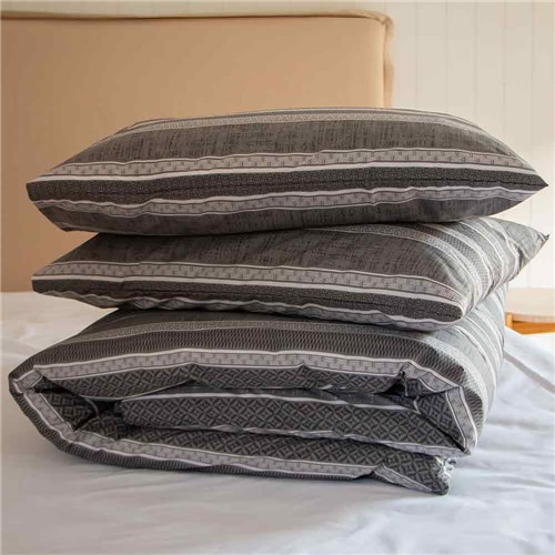 Horizon Doona Cover Set Grey Queen