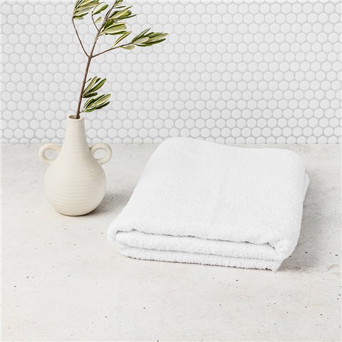 Classic Bath Towel White 680x1370mm