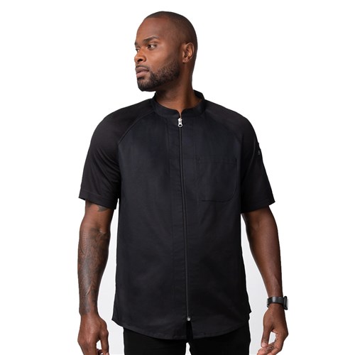 Arcadia Mens Chef Jacket Black Small