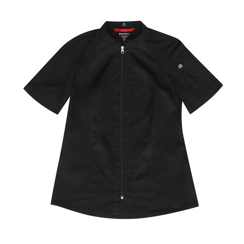 Arcadia Womens Chef Jacket Black Extra Small