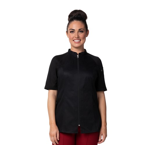 Arcadia Womens Chef Jacket Black Extra Small