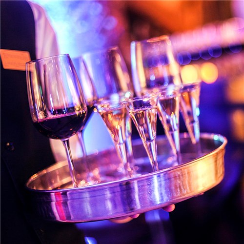 Aluminium Round Bar Tray Silver 240mm Chef Inox