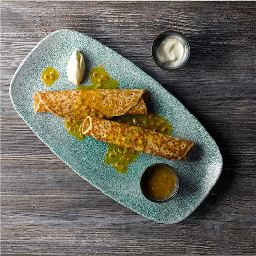 Raku Coupe Plate Jade Green 217mm Churchill