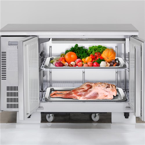 Panasonic HP Series Undercounter 2 Door Freezer Stainless Steel 280L SUF-1271HP(AU)