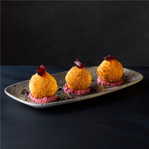 Raku Coupe Plate Quartz Black 260mm Churchill