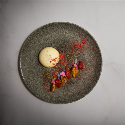 Raku Coupe Plate Quartz Black 260mm Churchill